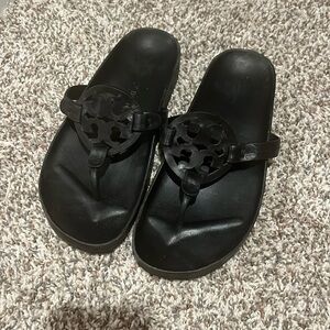 Black Tory Burch Cloud Sandals